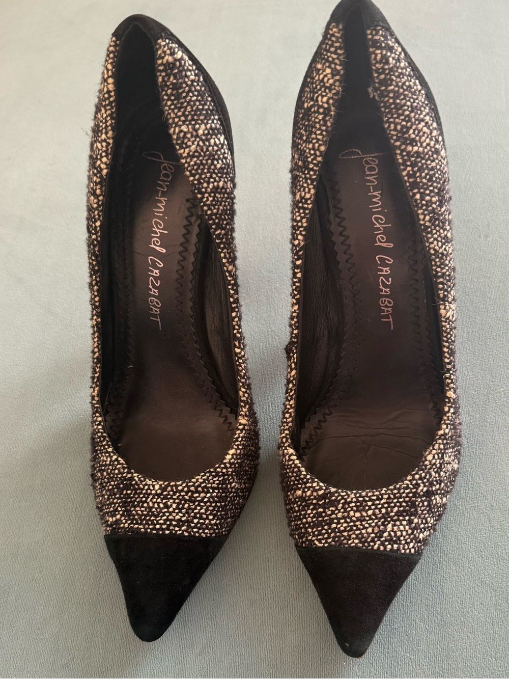 Jean michel cazabat Tweed Pointed-Toe Pumps